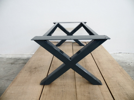 x frame table base metal 