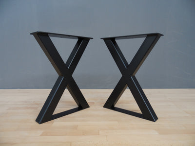 x frame table legs for coffee table